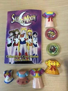 Vintage Sailor Moon CCG gioco di carte da collezione regola, medaglioni, vestiti - Foto 1 di 6