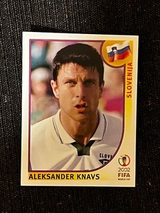 PANINI WORLD CUP JAPAN KOREA 2002 ALEKSANDER KNAVS SLOVENIJA STICKER # 118 MINT