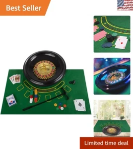 Esperienza Casinò Completa - Ruota della Roulette da 16 Pollici con Accessori per Feste - Foto 1 di 10
