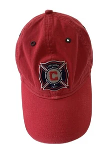 Chicago Fire red Adidas MLS ball cap, hat, metal strap back, Pre-owned embroider - Picture 1 of 7