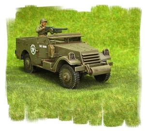 Painted!!! -  US M3 White Scout Car - 28mm WW2 - World War II  Bolt Action - Picture 1 of 2
