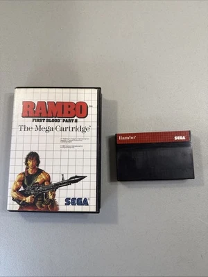 Rambo: First Blood Part II (Sega Master, 1986) No Manual Tested - Image 1 of 4