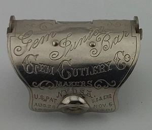 Maquinilla de afeitar de seguridad Gem Junior - Bar Cutlery Co. Lather Catcher, caja original una hoja - Imagen 1 de 11