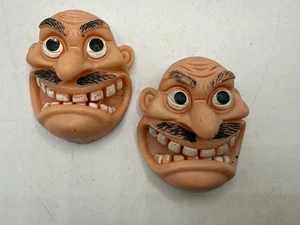 2 Vintage ANTHRAX NOT MAN Maskottchen Gummi Fingerpuppe 80er Jahre - Bild 1 von 18