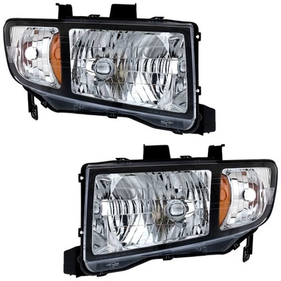 Faróis laterais de motorista e passageiro para Honda Ridgeline 2006-2008 halogênio CAPA - Imagem 1 de 4