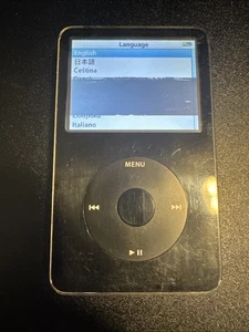 Apple iPod classic 5th Generation Black (60 GB) Bad Headphone Jack - Picture 1 of 3