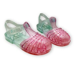 The Children’s Place Toddler 9 Ombre Jelly Sandals Glitter Pink & Teal Shoes - Picture 1 of 11
