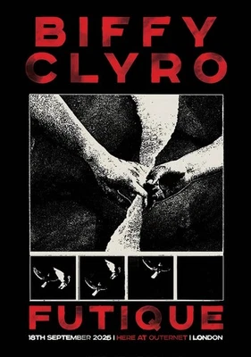 Biffy Clyro Futique Tour 2025 London Concert Poster Print - New!!! - Image 1 of 4