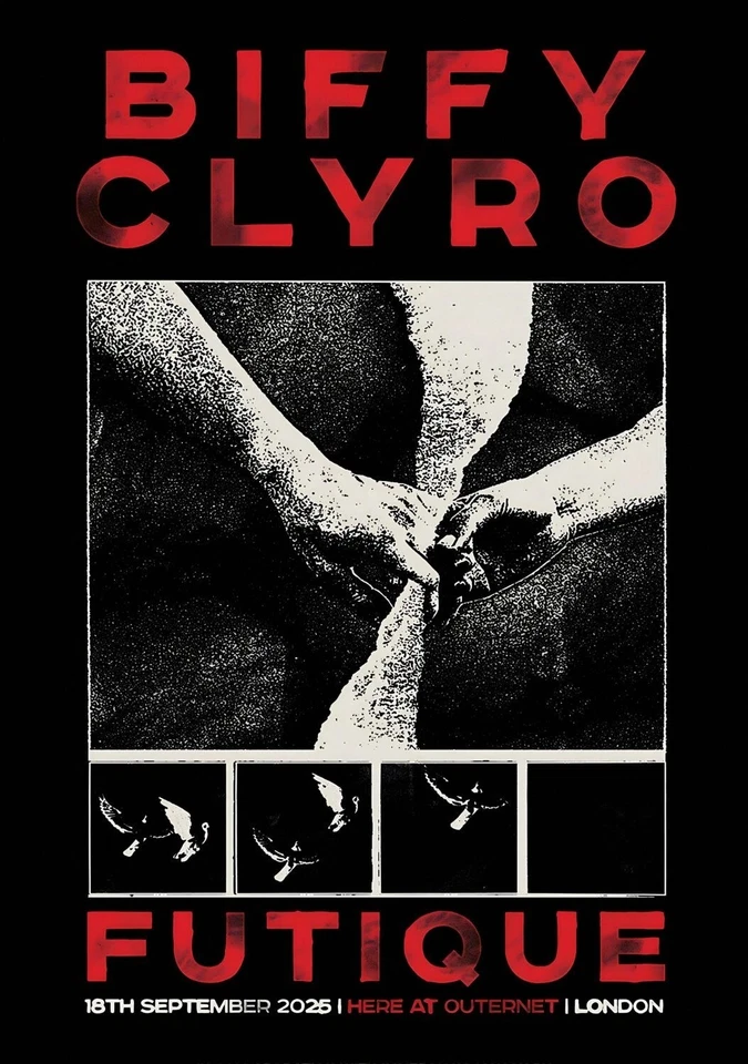 Biffy Clyro Futique Tour 2025 London Concert Poster Print - New!!! - Image 1 of 4