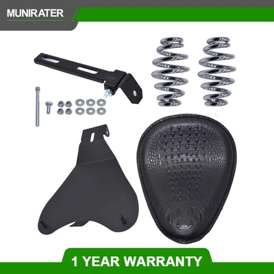 Muelle de asiento Bobber para motocicleta solo negro para Honda Shadow Spirit ACE VT 1100 750 Foto 1 de 4