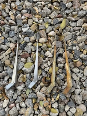 1961-72 Ford Truck Wiper Arms LH RH Stainless F100 F250 F350 Used - Image 1 of 4