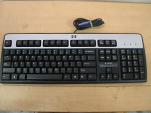 HP Black/Silver PS/2 Keyboard KB-0316 - Picture 1 of 1