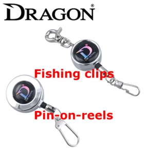 Angelclip Landnetz Anstecknadel Walzenhalter Halter Drache - Bild 1 von 3