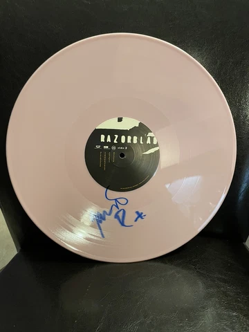 Bush Signed Autographed LP Razorblades Vinyl Rare Gavin Rossdale Pink Vinyl Cover
