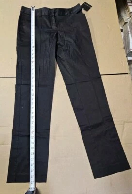 Apostrophe Black Comfortable Straight Leg Stretchy Pants, Size 6 - Image 1 of 4