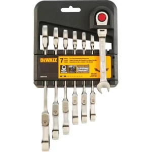 DEWALT Metrisch Spezialeinsätze Flex Kopf Kombination Schraubenschlüssel Set (7 Stück) - Bild 1 von 5