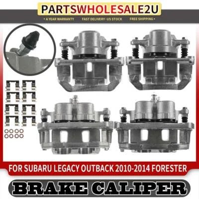 4x Pinza de freno de disco delantera y trasera para Subaru Legacy Outback 2010-2014 Forester Foto 1 de 4
