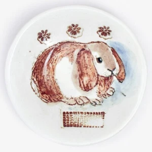 Sukey Pratt USA RABBIT BUNNY Trinket Dish - Picture 1 of 3