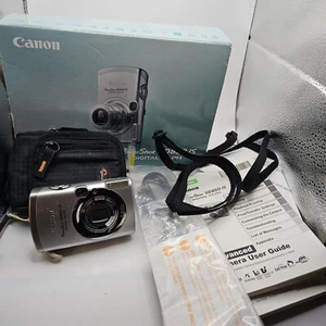 Canon PowerShot SD850 IS fotocamera digitale ELPH scatola argento ROTTA/COSÌ COM'È - Foto 1 di 9