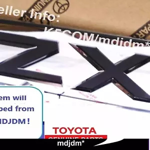 "ZX" Name Plate 75473-60220 Land Cruiser Rear Body Name #3. GENUINE TOYOTA PART - Picture 1 of 2