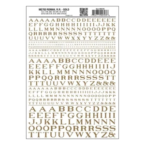 Woodland Scenics Dry Transfer Decals MG703 Roman R.R. Gold NEW - Picture 1 of 1