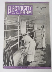 ELECTRICITY ON THE FARM Magazine, September 1939, 32 pages - Picture 1 of 10