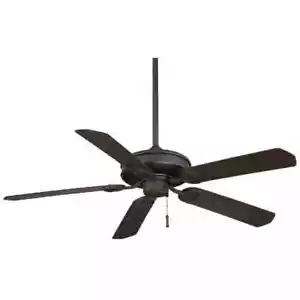 Sundowner 54 in. Indoor/Outdoor Black Iron with Aged Iron Ceiling Fan - Picture 1 of 8