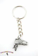 Rainbow Trout Jumping Pewter Keychain