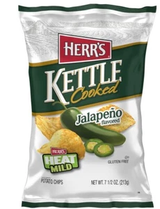 7.75oz Herr's Kettle Cooked Jalapeno Flavored Potato Chips, 7.5oz - Picture 1 of 1