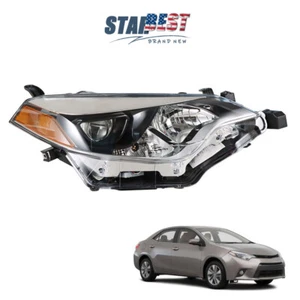 Headlight Headlamp Halogen Right Side Clear Lens For Toyota Corolla 2014 - 2016 - Picture 1 of 11