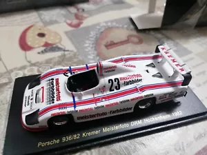 SPARK PORSCHE 936/82 KREMER MEISTERFOTO DRM BELLOF 1982 N AMR MINICHAMPS IXO - Foto 1 di 7