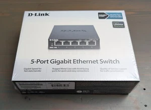 D-Link 5 Port Switch DGS-105 Gigabit Unmanaged Metal Desktop Ethernet - Picture 1 of 1