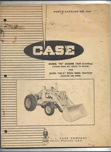 Original Case Model 42 Loader for 530SL Tractor Parts Catalog A900 Dated 06-1963 - Picture 1 of 1