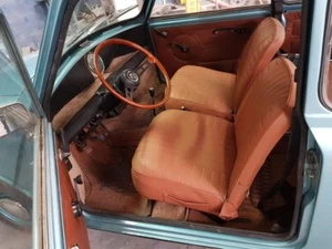 FODERE SEDILI AUTO SU MISURA  MINI LEYLAND - SIMILPELLE NOCE  - Imagen 1 de 3