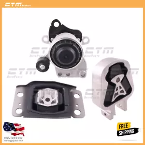 3pc Motor Mount Set for 13-18 Ford Fusion 2.0L Engine AT Auto Transmission - Bild 1 von 6