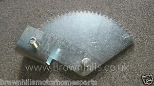 GENUINE HYMER MOTORHOME REPLACEMENT SINGLE ELECTRIC STEP QUADRANT WITH TEETH - Picture 1 of 3