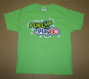 NFL Kids Fuel Up to To Play 60 T-Shirt Medium Green - Picture 1 of 4