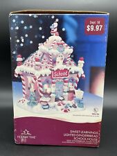 Holiday Time Sweet Learnings Lighted Gingerbread School House 2005