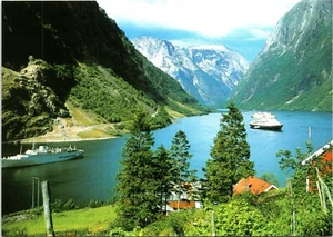 Norge: Naeroydalen ved Gudvangen, Sogn Postal Crucero por Río y Montañas - Imagen 1 de 5