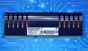 4GB PC3-12800u DDR3-1600MHz 2Rx8 Non-ECC Patriot PX34G1600C11 - Picture 1 of 2