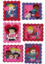 Fisher Price Little People Valentine's Day Cards Set of (6) Reproduction Replace