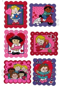 Fisher Price Little People Valentine's Day Cards Set of (6) Reproduction Replace - Picture 1 of 3