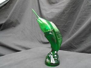 1970's Avon Magnum Aftershave Green Glass Sea Trophy Marlin 75ml FULL H8in
