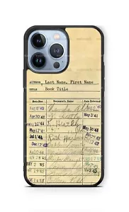 Personalized Vintage Library Card Phone Case Cover for iPhone Samsung cool gift - Picture 1 of 10