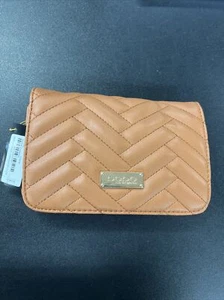 BEBE Sophia Crossbody Quilted Bag Purse Cognac with Gold Chain | $69 Retail NWT - Picture 1 of 4