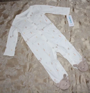 NWT Carter's Baby Infant Easter Bunny Snap-Up Sleep & Play sz 9 Months - Picture 1 of 5