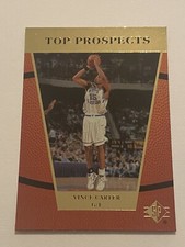 VINCE CARTER 1998-99 UD SP Top Prospects #42 ROOKIE Toronto Raptors NC Tar Heels