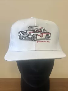 VNTG Dale Earnhardt SnapBack Hat White The Early Days Driver On A Mission 1996 - Picture 1 of 7