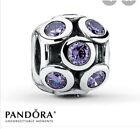 Pandora Silver Charm Openwork Purple cubic zirconia  100% authentic genuine