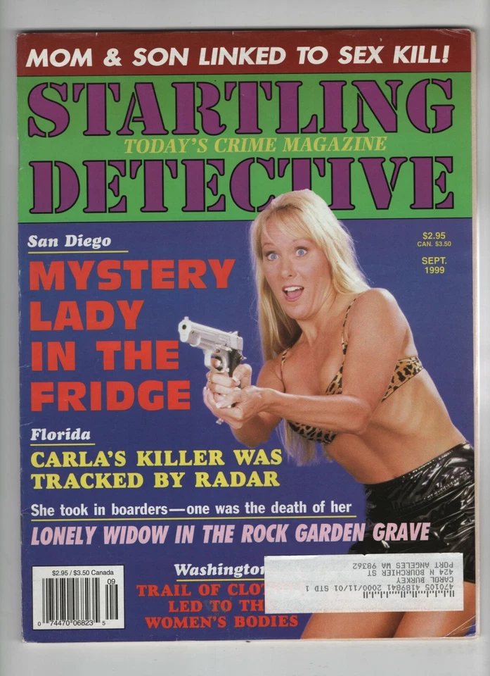 Startling Detective Mag Mystery Lady In The Fridge September 1999 051420nonrh Foto 1 de 1